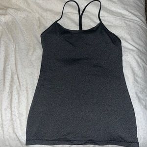 Lululemon Power Y Tank Dark Gray Size 6